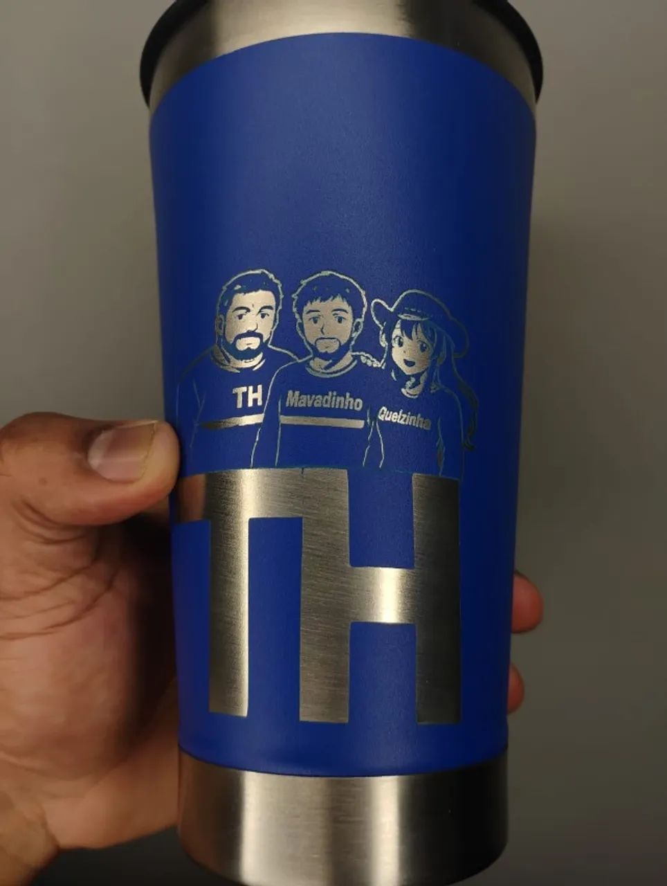 Copo Térmico Inox 473ml Personalizado A Laser - Foto 3