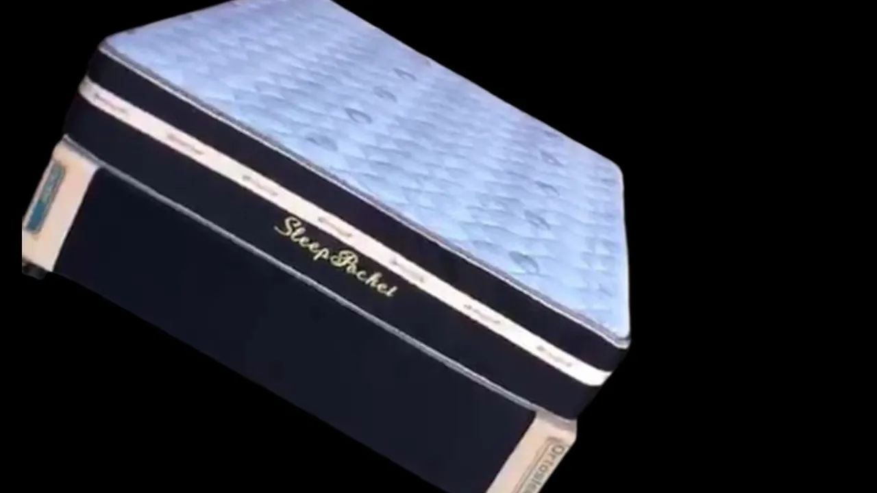 Cama box casal com colchão confortável na cor preta  - Foto 2