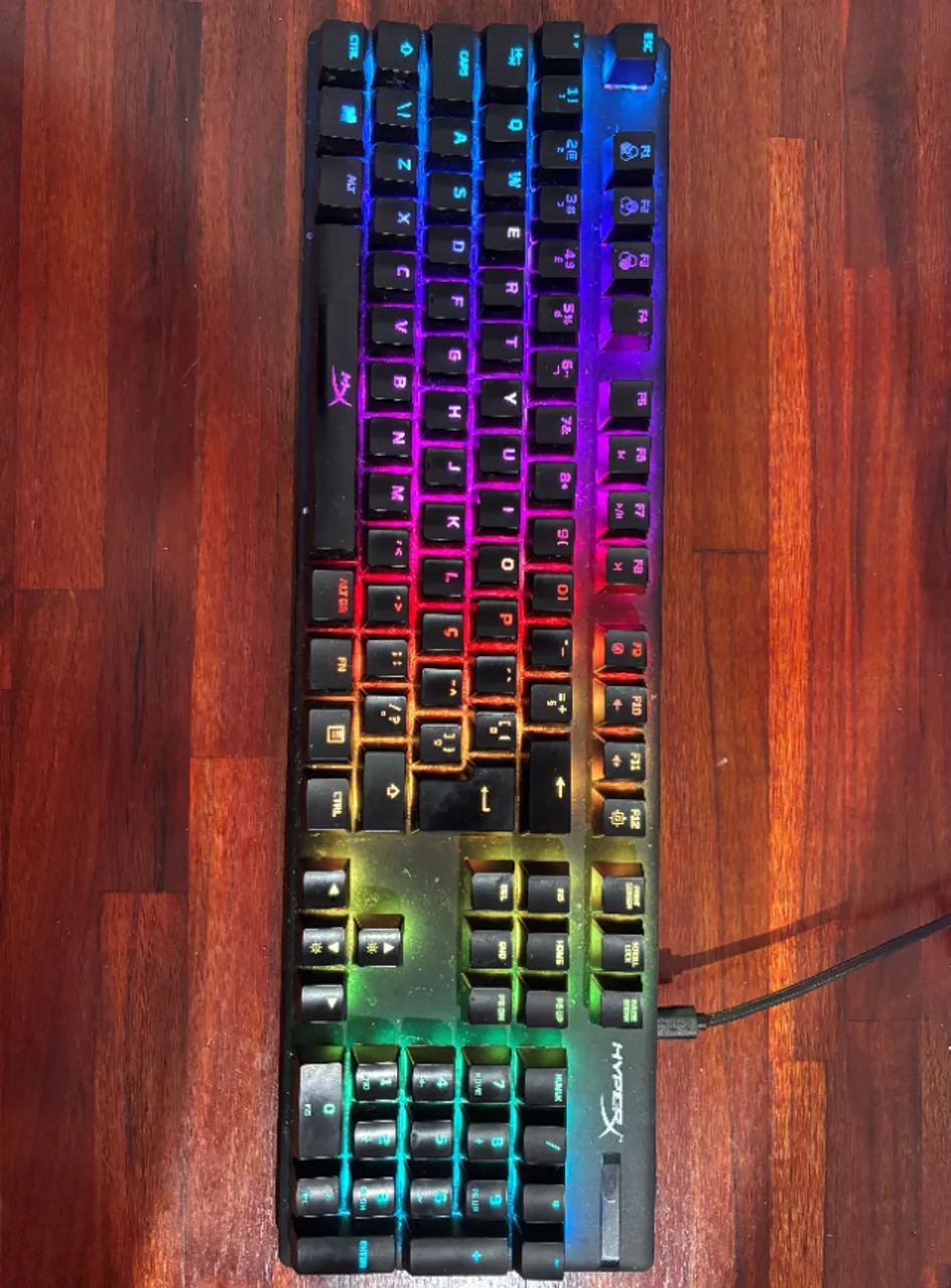HyperX Alloy Origins Gaming Mechanical Keyboard, RGB, HyperX Red Switch, ABNT264166971378691120