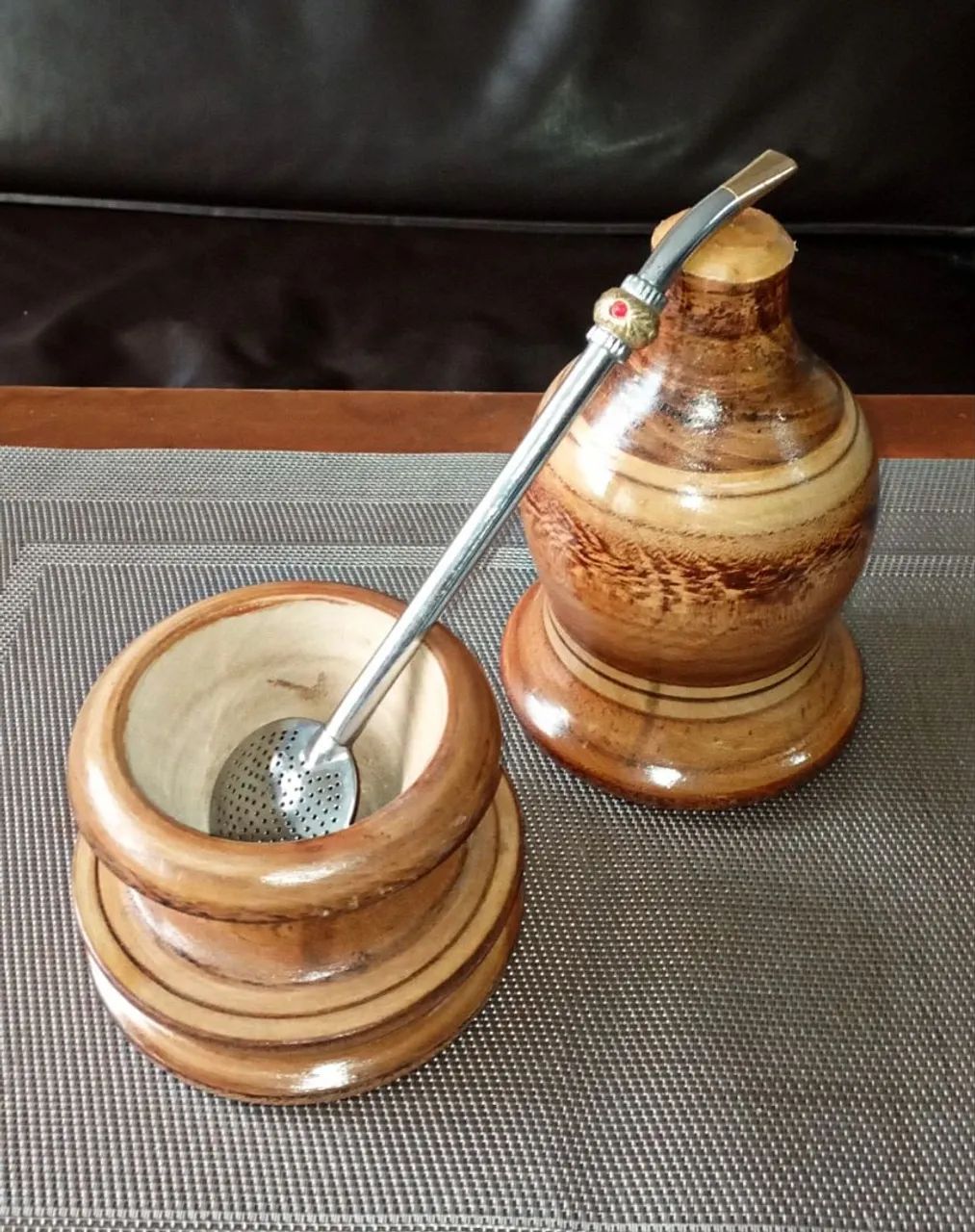 Chimarrão em Madeira Artesanal  - Foto 3