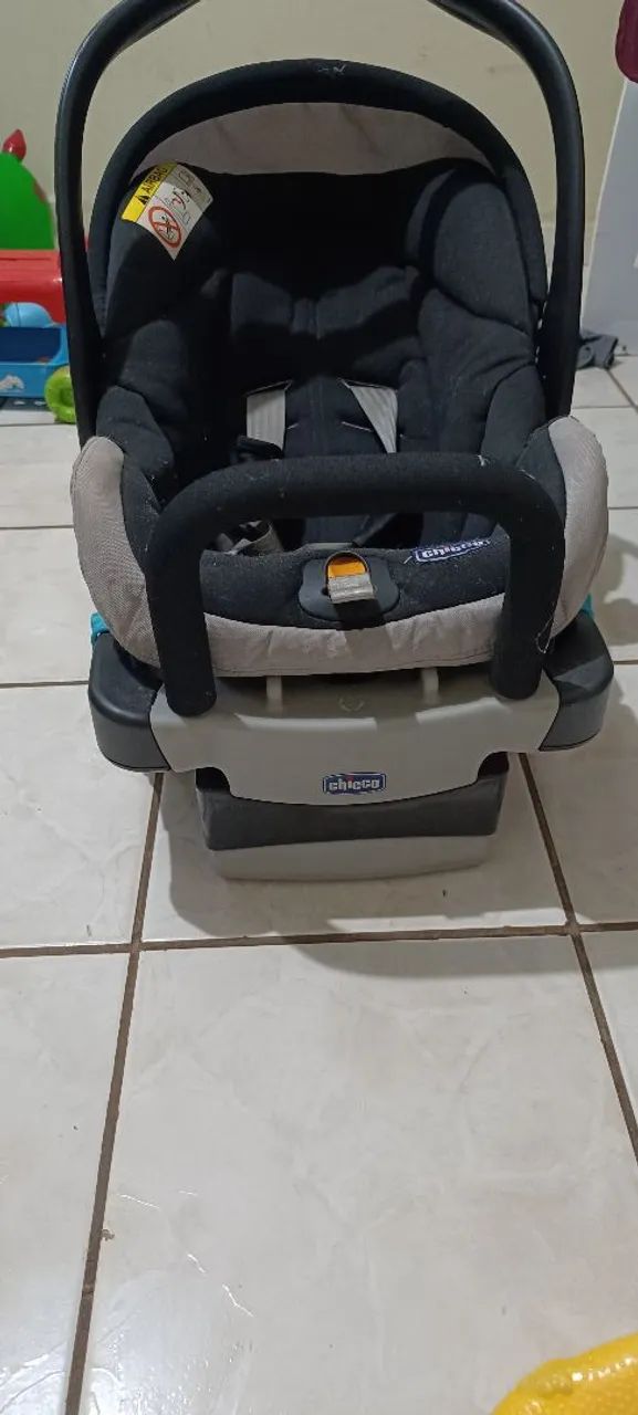 Kit Cadeira Bebê Chicco com Base e carrinho de bebe chicco  - Foto 4