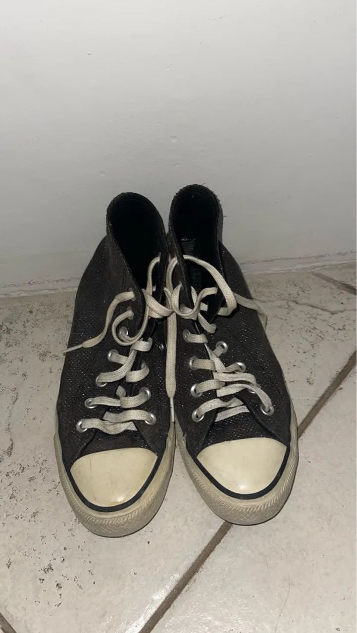 Converse All Star Preto Glitter, original  - Foto 2