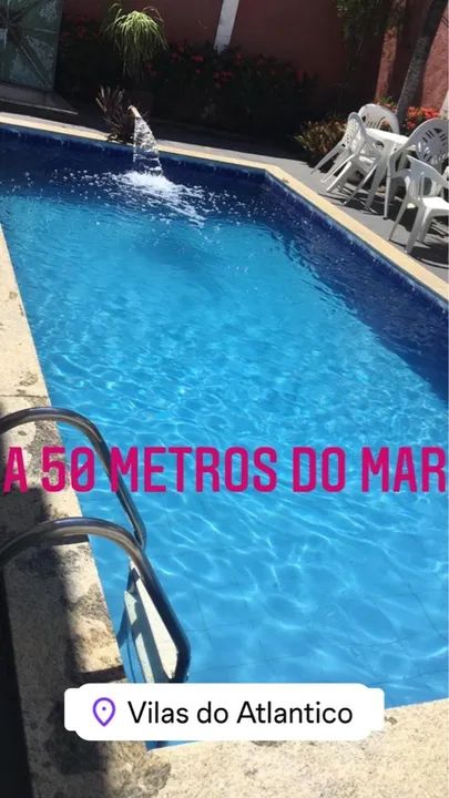 CASA Temporada em VILAS DO ATLÂNTICO  ALUGUEL AR NOS 6/4, A 50 metros do mar PISCINA.