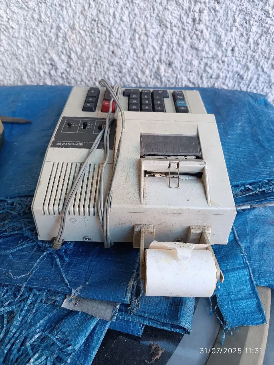 Calculadora Sharp Eletrônica com Impressora - Antiga65675276501507122