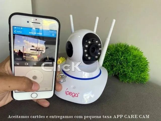 Câmera ip Wifi Kp-ca127 Visão Noturna 3 Antenas -  Ípega Care Cam