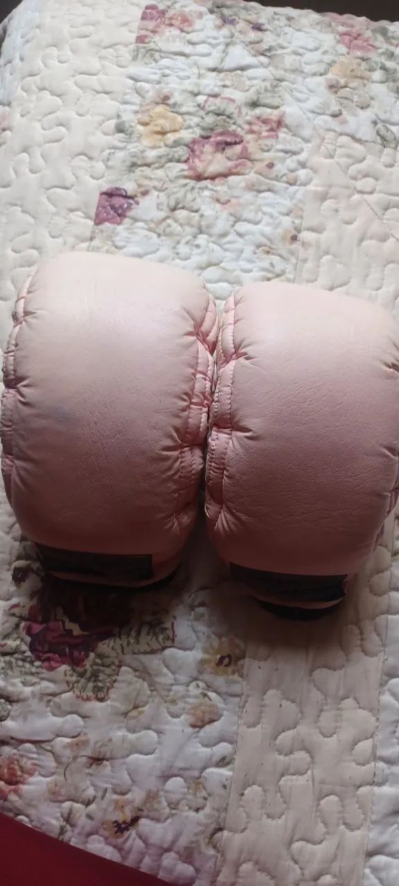 Luva de boxe , (kickboxing , muay thai) cor de rosa  - Foto 2