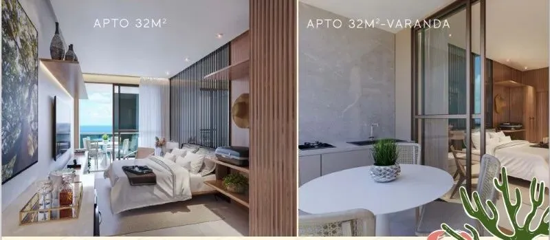 Flats Moura Dubeux em Muro alto