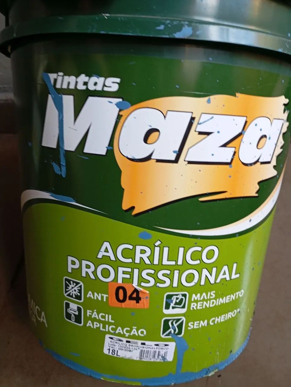 Tinta Acrílica Profissional Maza 18L
