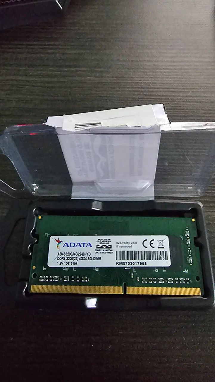 Memória RAM ADATA DDR4 4GB SO-DIMM 3200MHz