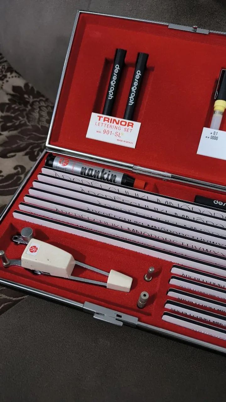 Estojo normógrafo - Desenho 64861279844099123