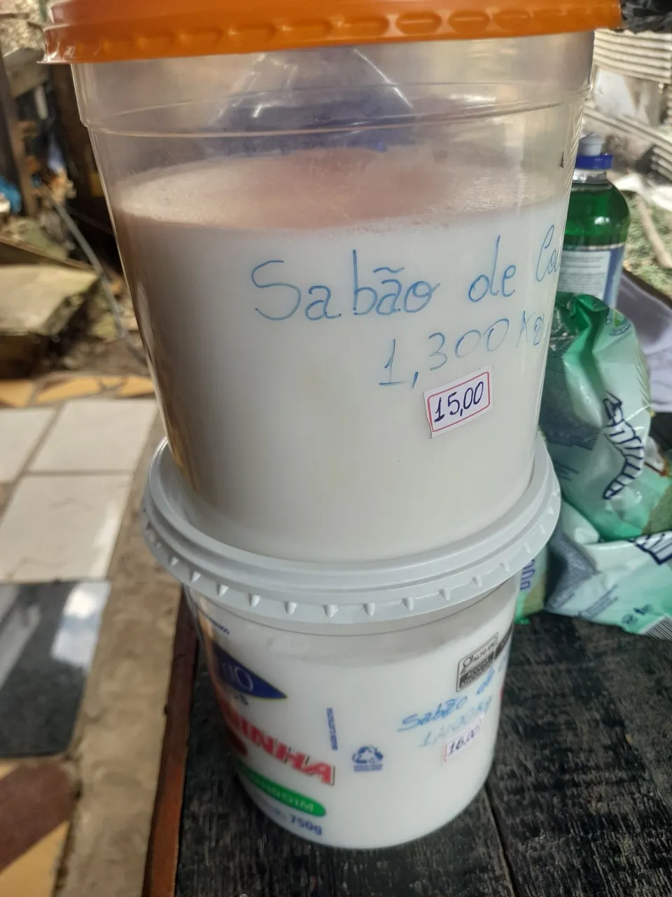 Sabão de coco com aveia