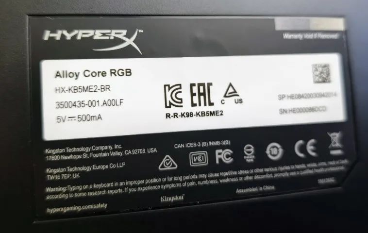 Teclado Gamer HyperX Alloy Core RGB - Foto 3