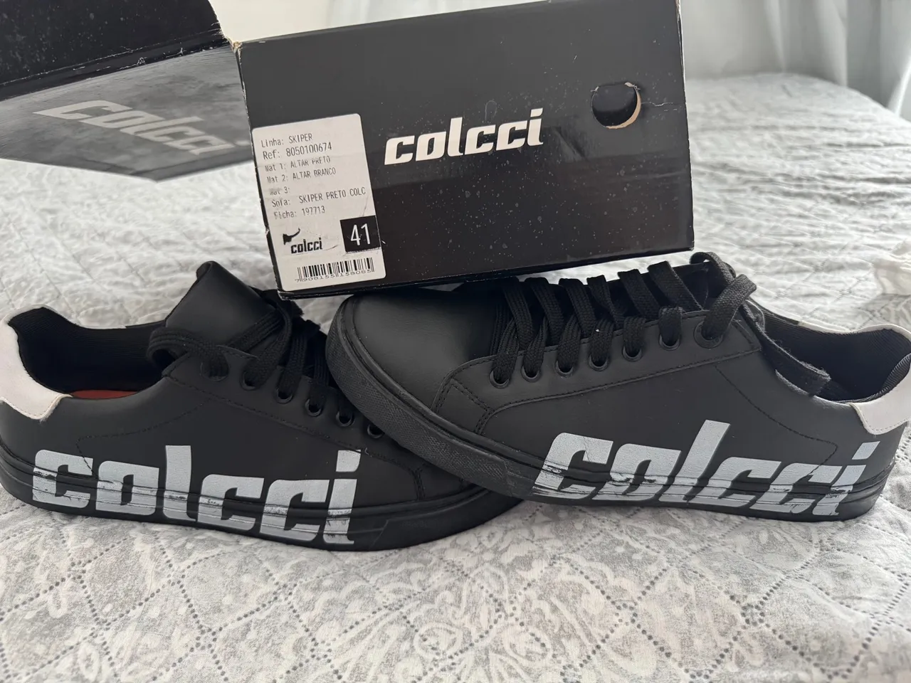 Tênis Colcci Skipper Preto - Novo! Tamanho 41