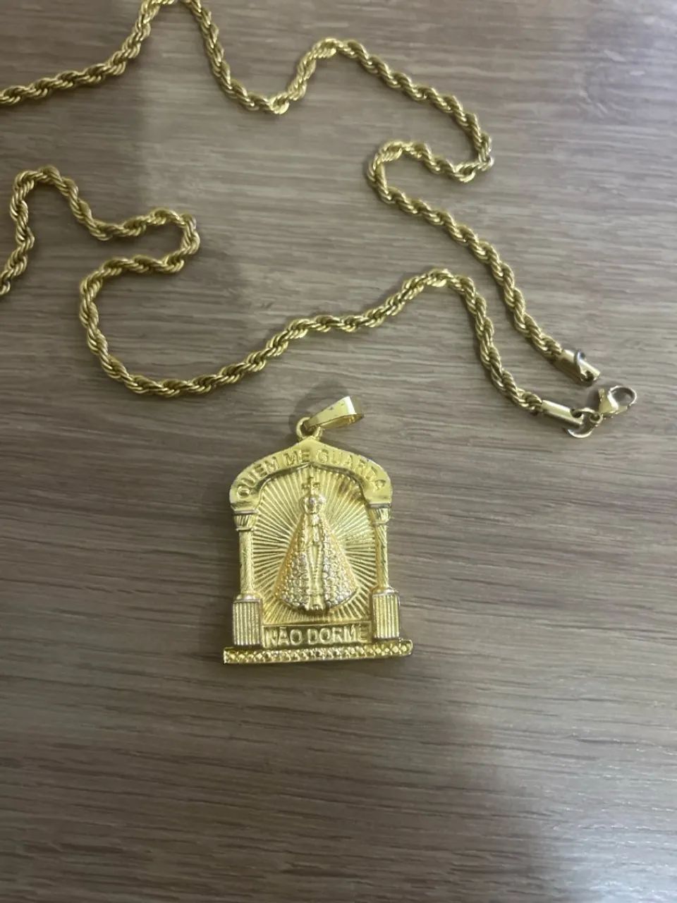 Cordão de Ouro com Pingente de Nossa Senhora - Foto 3