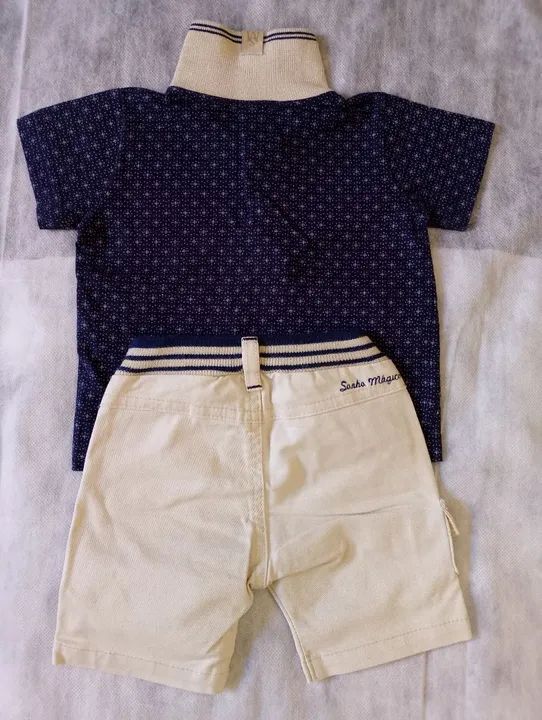 Conjunto de Roupa para Bebê - Polo e Bermuda - Foto 2