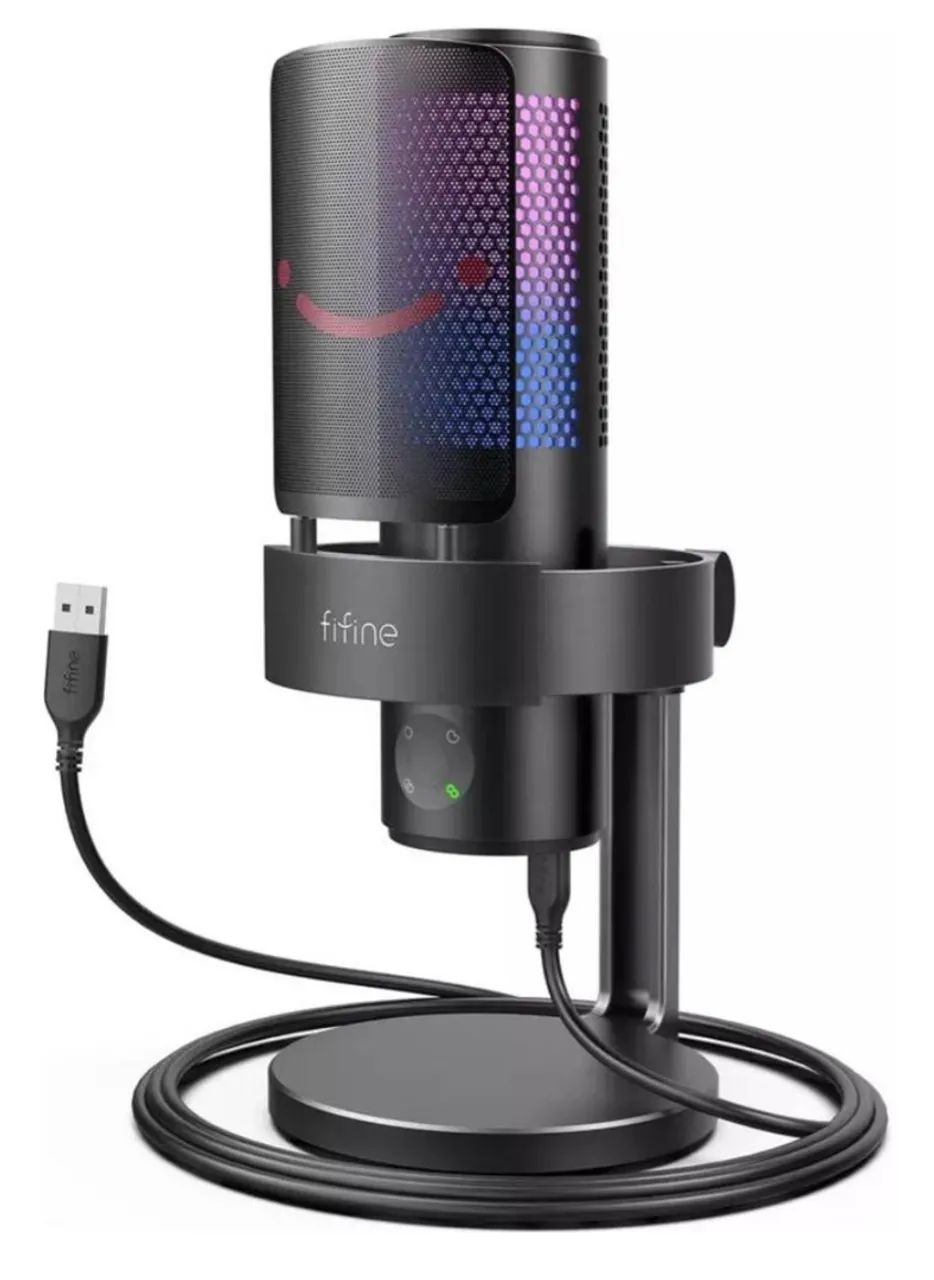 Microfone Fifine A9 RGB Gamer - Novo e Original - Foto 2