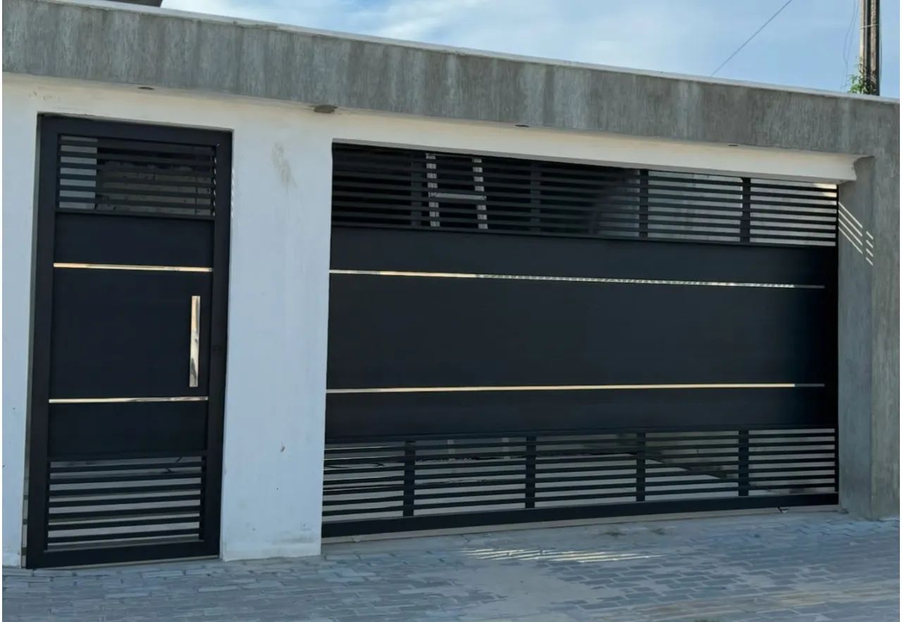 Portão de alumínio preto - Foto 2
