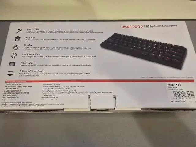 Teclado Mecânico Anne Pro 2 - Switch Cherry Blue - Foto 3