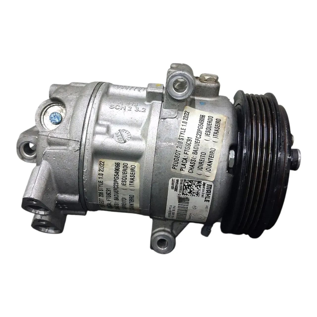 r. Compressor Ar Condicionado Peugeot 208 1.0 2022/2023 - Peças para