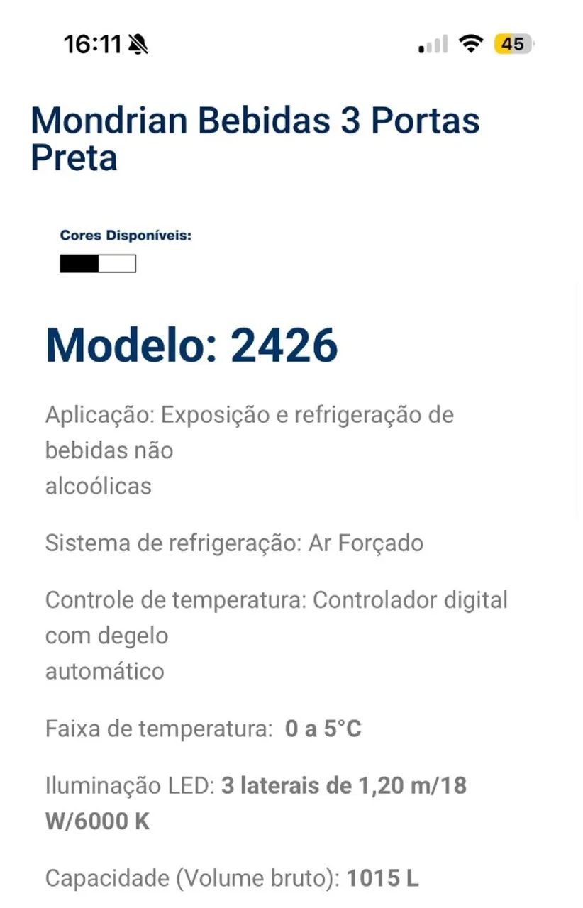 Balcão auto serviço 3 portas - linha mondrian - refrigerador - marca polofrio  - Foto 5