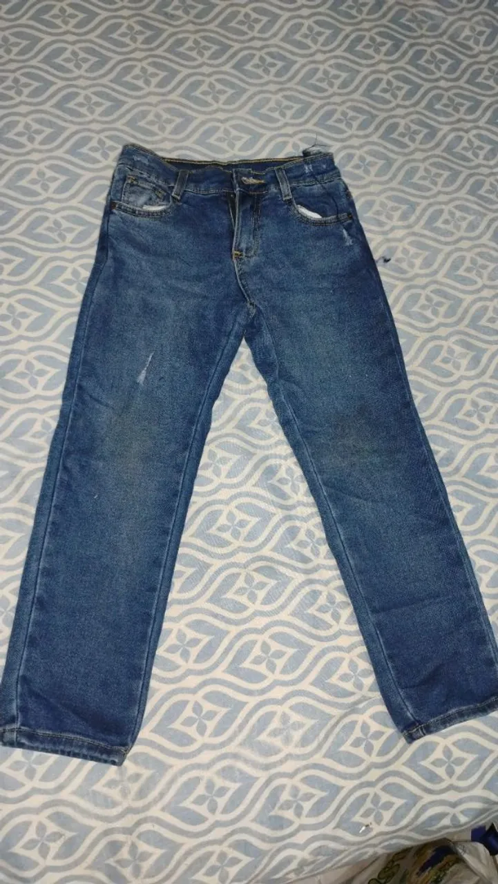 Calça Jeans Masculina Azul tamanho 6 anos