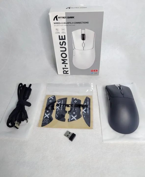 Mouse Attack Shark R1 Tri-Mode - NOVO - Foto 2