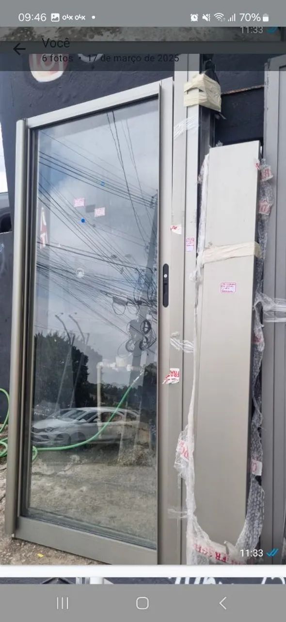 Porta balcão com persiana panorâmica linha gold- Nova - Foto 5