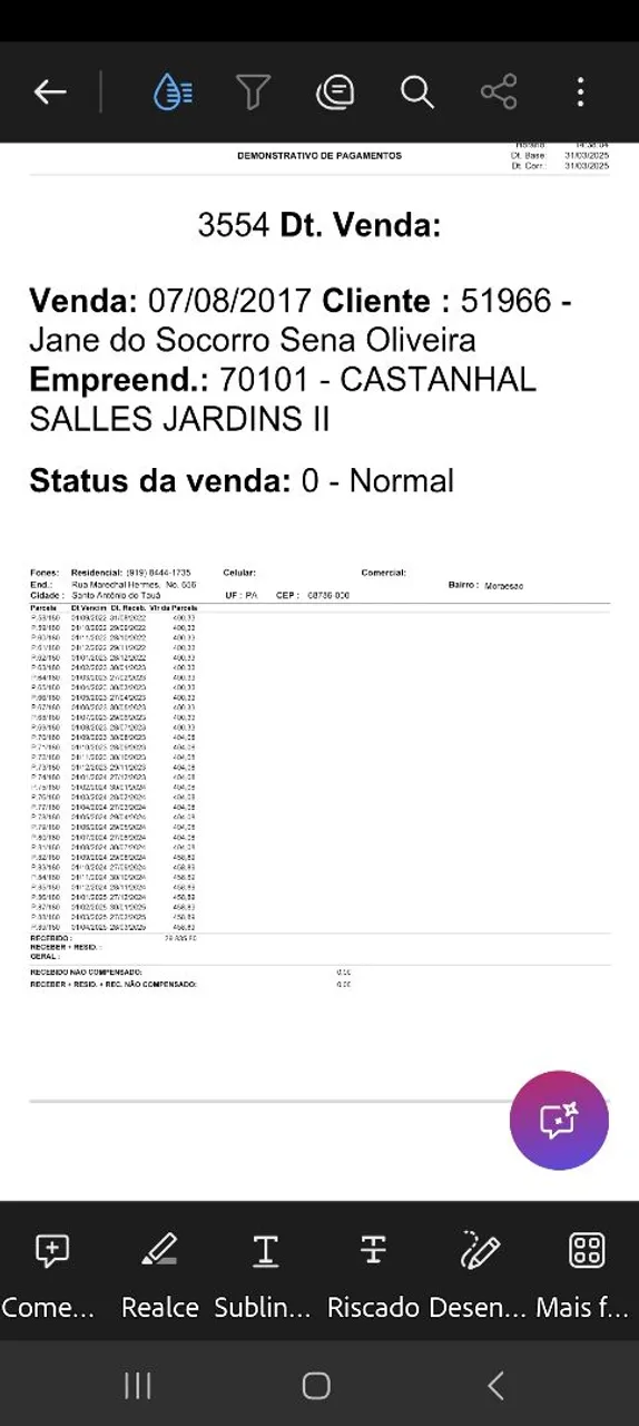 Transfiro lote no Salles Jardins Castanhal