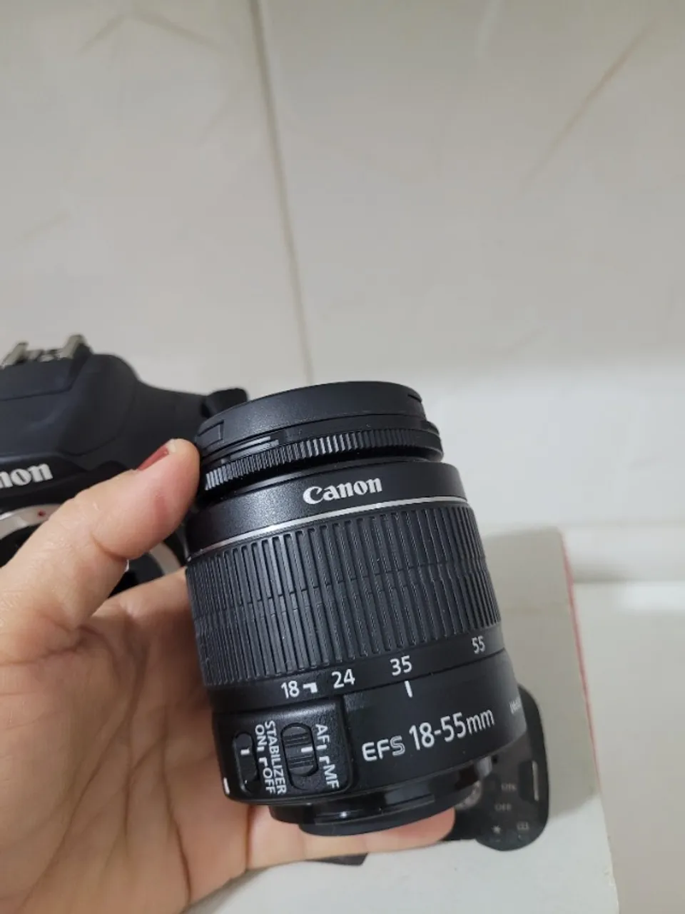 Canon t7 com lente 18-55