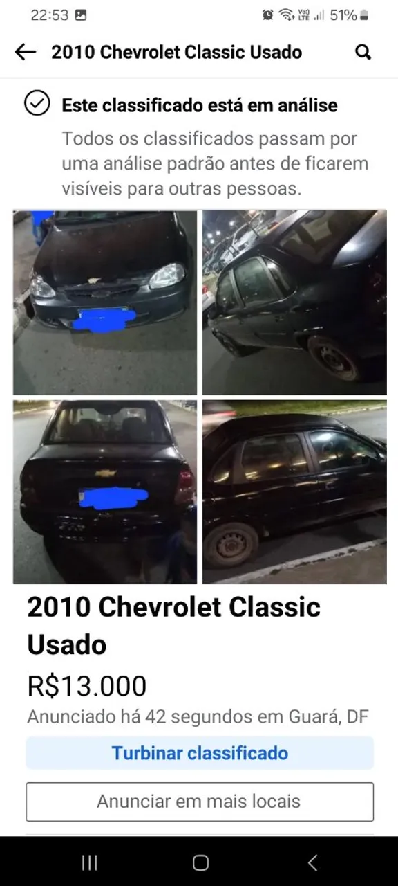 Vendo classic 13 mil
