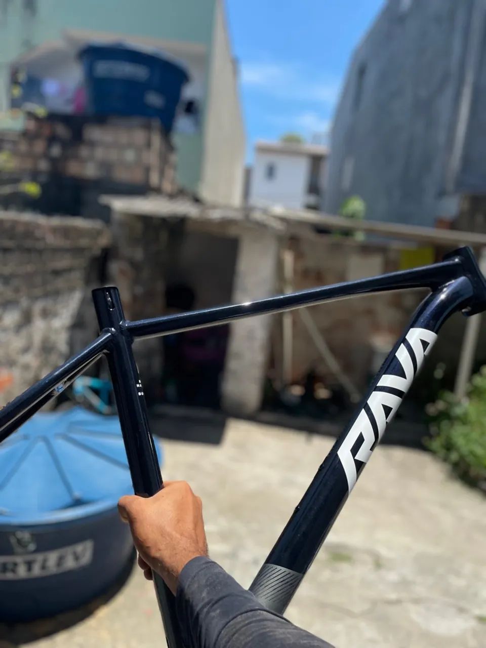 Quadro Rava Nazca Mtb Aro 29 / Azul / cinza  - Foto 2