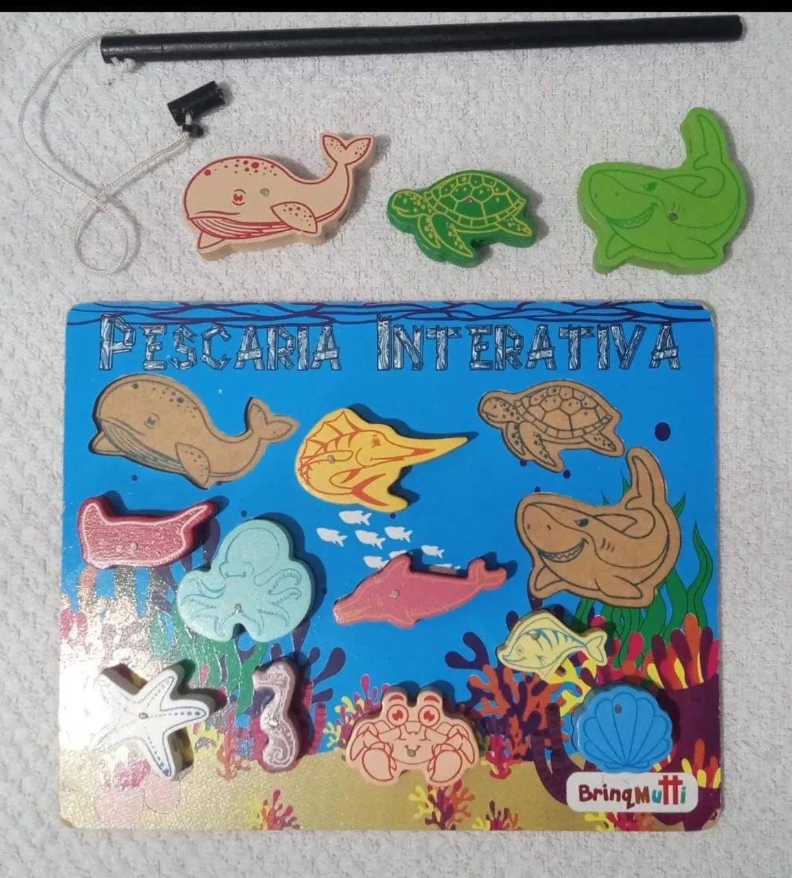 Brinquedo pesca interativa