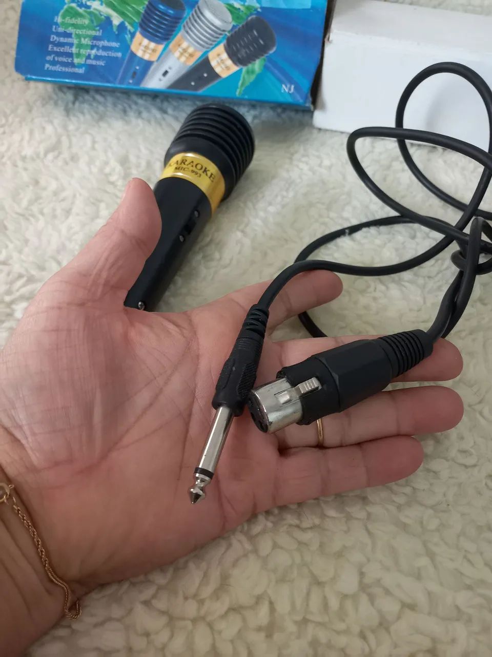 Microfone Dynamic Profissional Mic 993 (Karaoke) - Foto 4