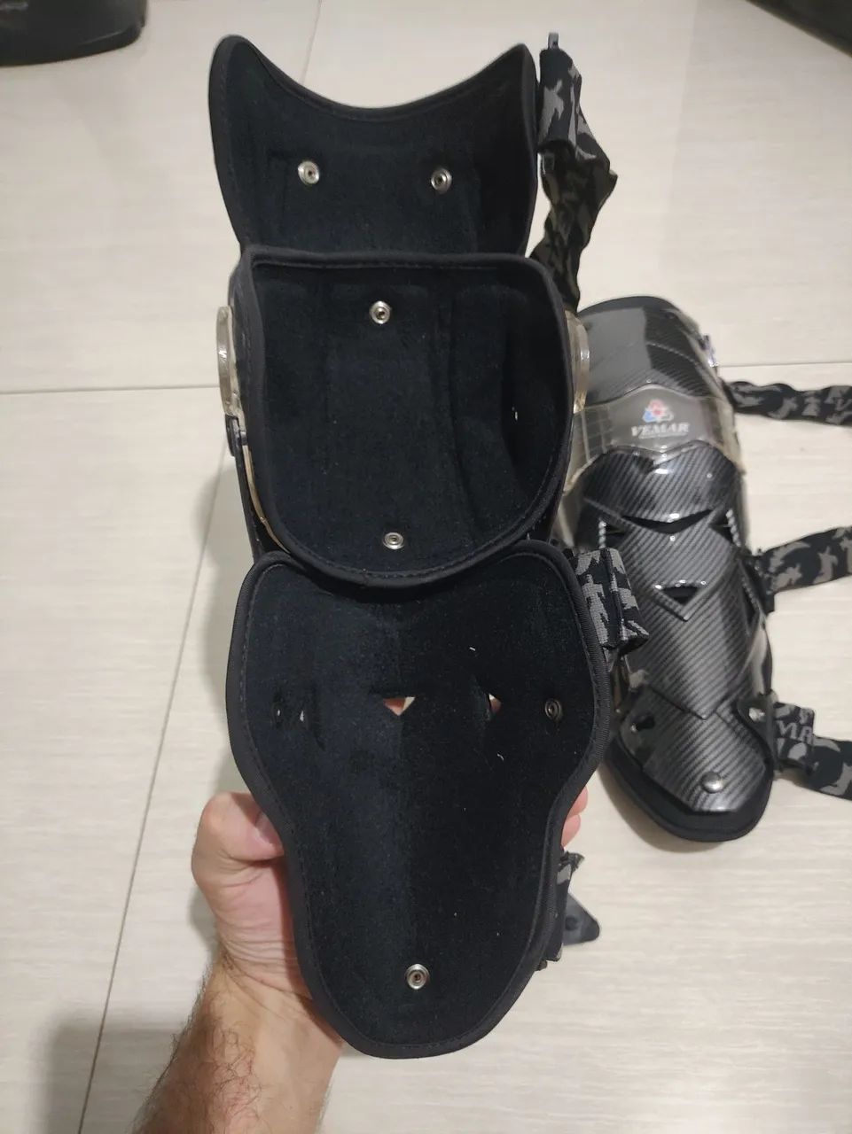 Joelheira Articulada Reforçada Trilha/Motocross - Foto 3