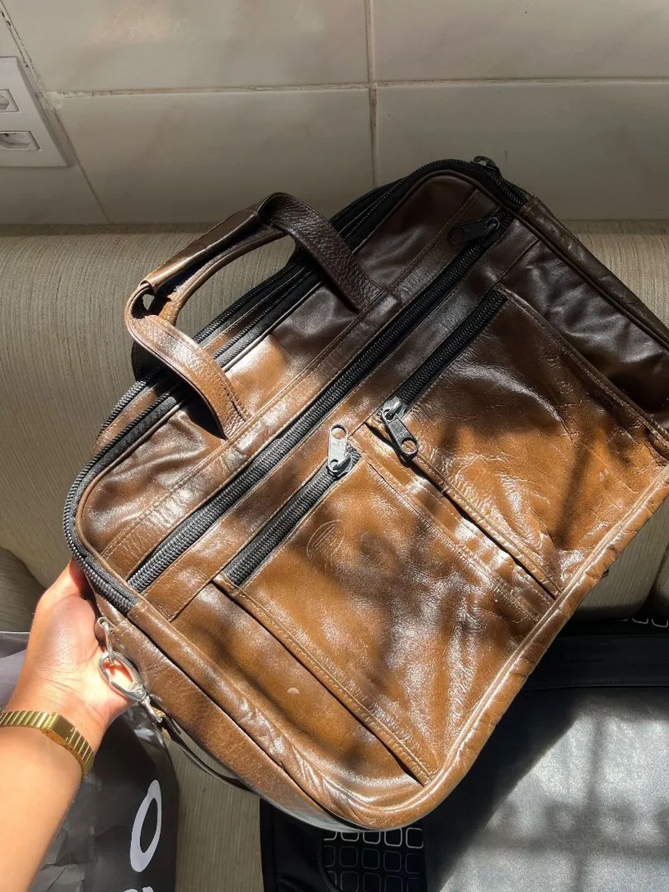 Bolsa de couro Legítimo - Nordeste Couros - Foto 2