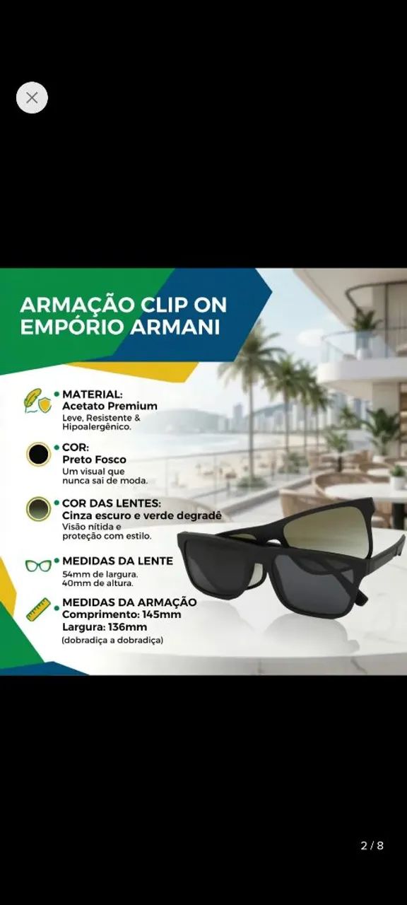 Óculos empório Armani  - Foto 5