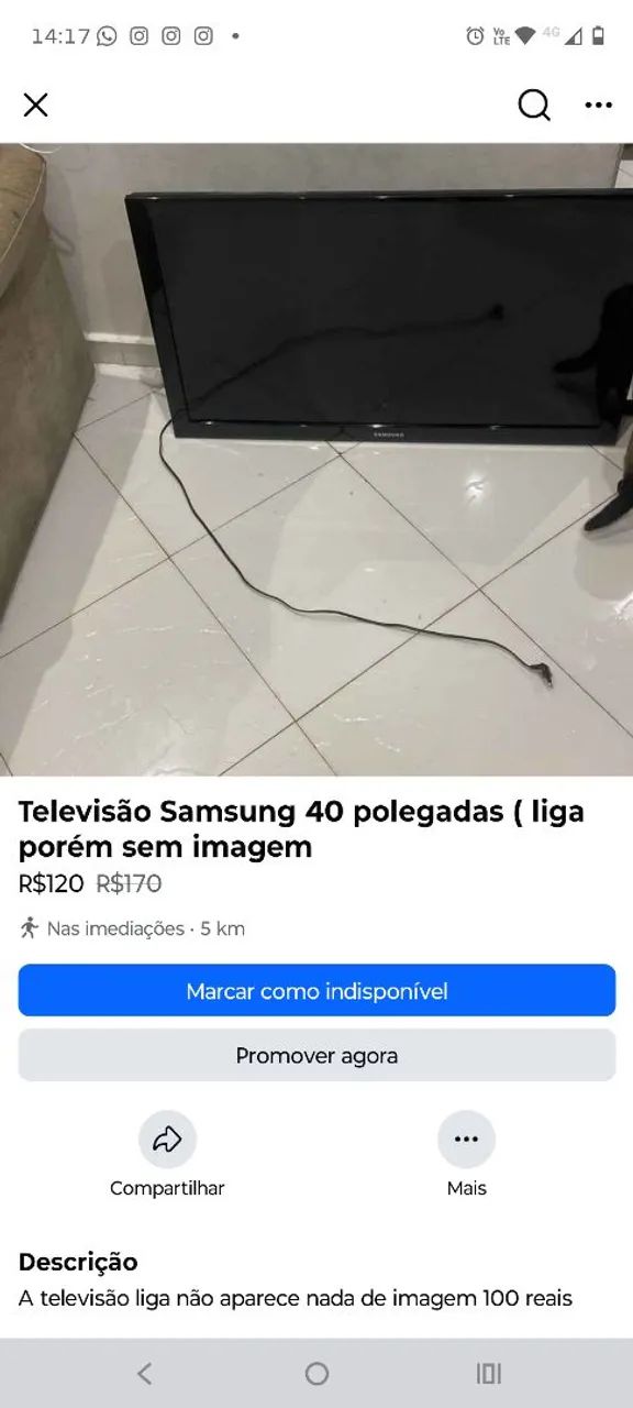 Tv Samsung 100