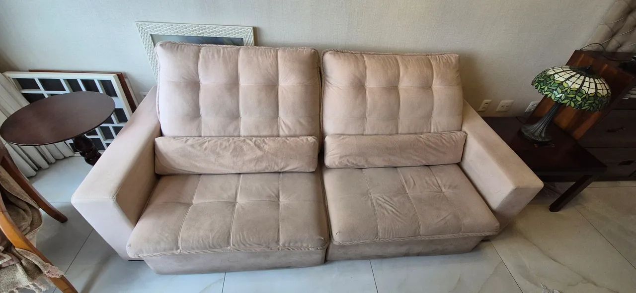 Sofá retrátil e reclinável com 2,40m - Foto 3