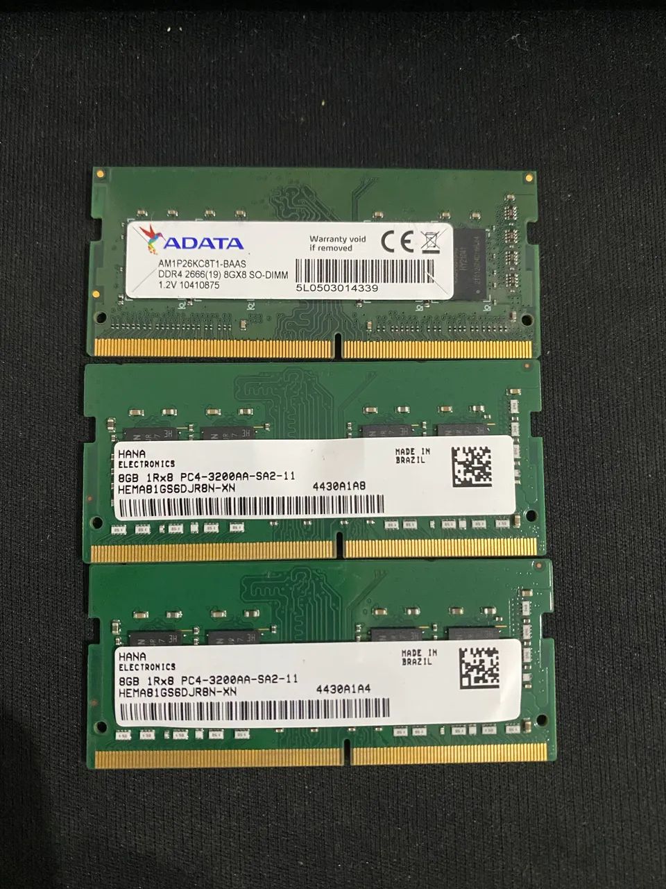 Memória ddr4 8gb 3200 notebook