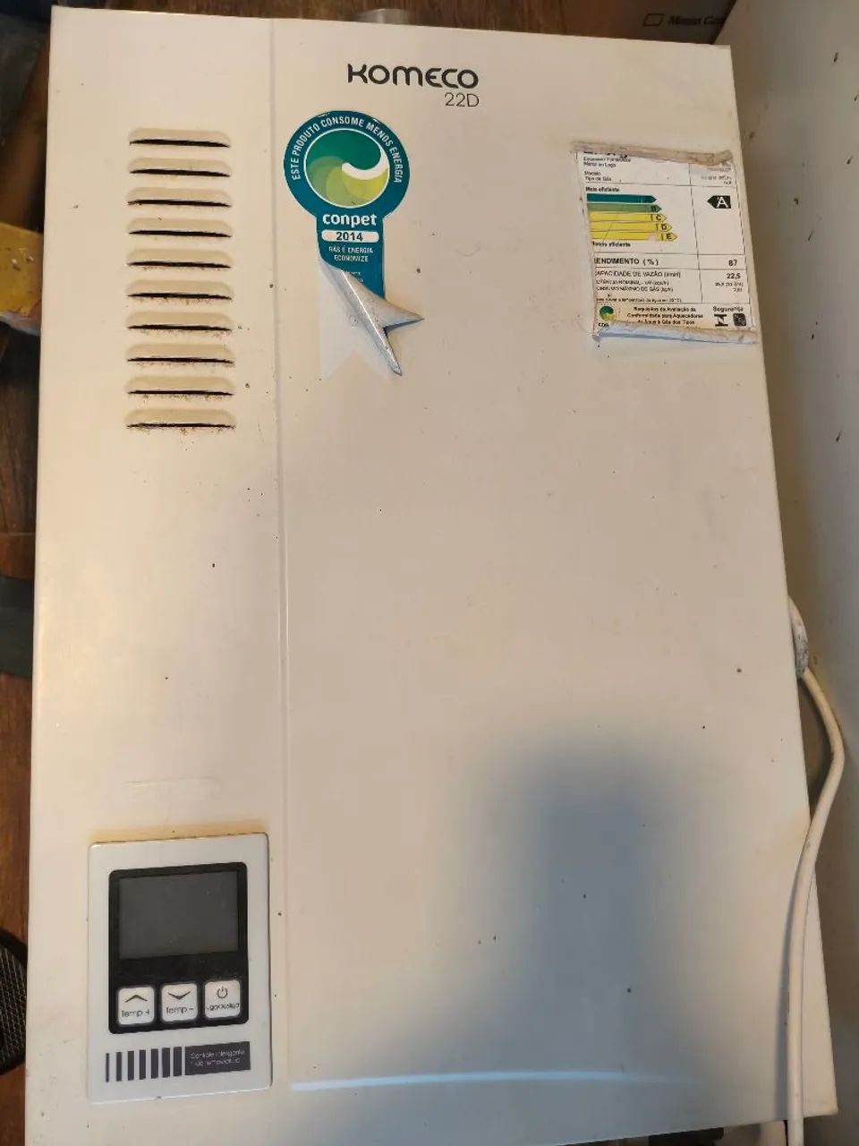 Aquecedor de água a gás komeco