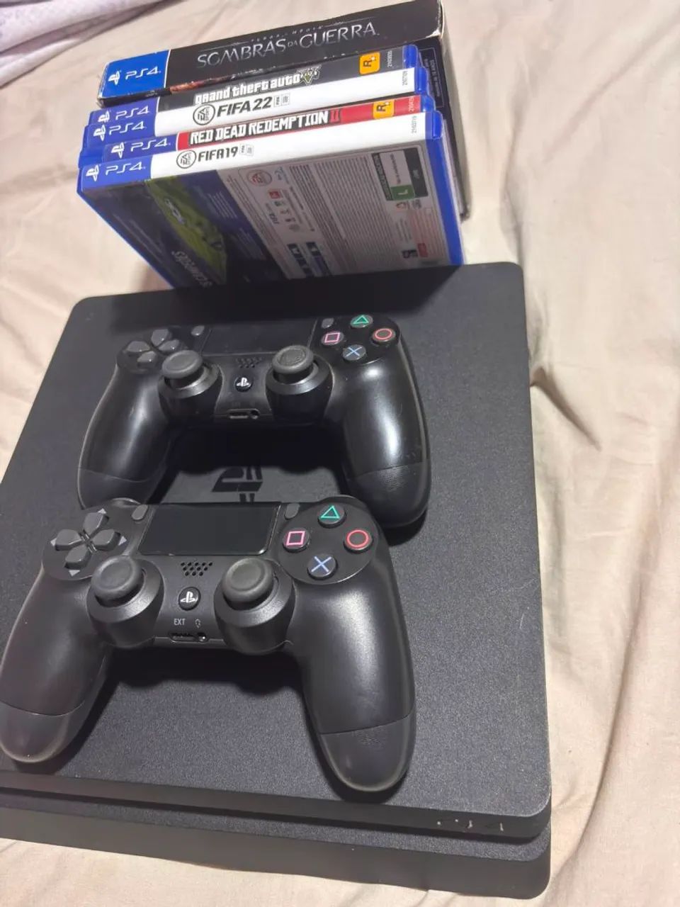 PS4 SLIM 1TB COM 2 CONTROLES + JOGOS - Foto 3