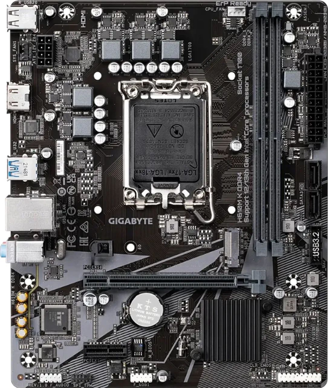 Kit I3 14100F+ MB H610M 