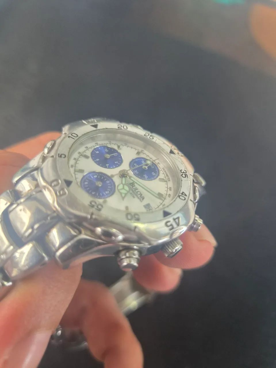 Relogio Bulova cronograf anos 90 impecável  - Foto 2