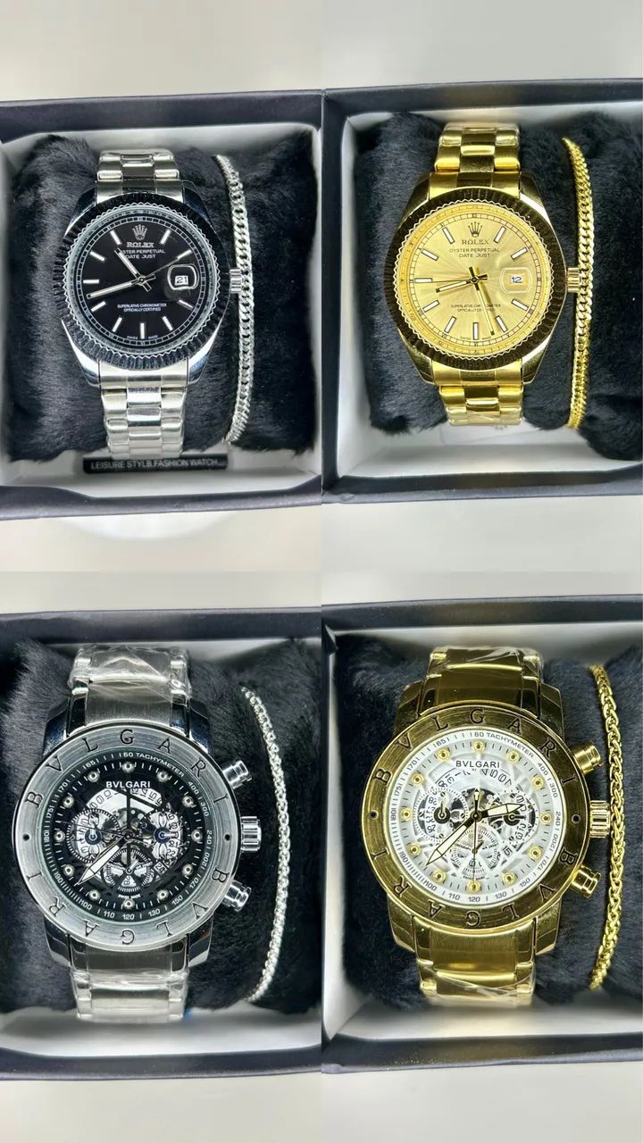 KIT Relógio Masculino Premium + Pulseira | À Prova D?Água - Foto 4