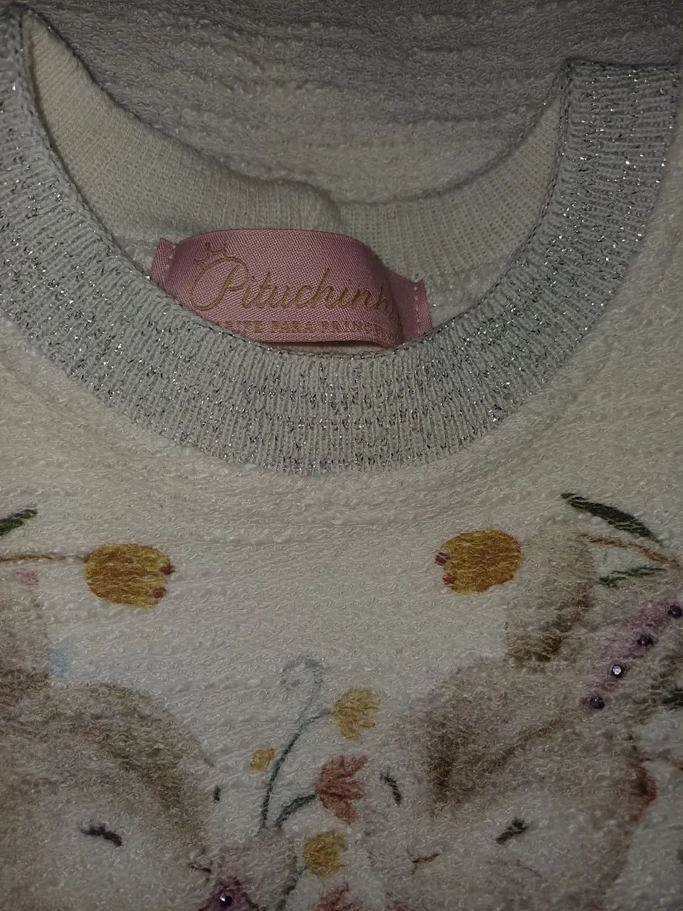Vestido moleton boucle Pituchinhu's Coelhos. - Foto 5