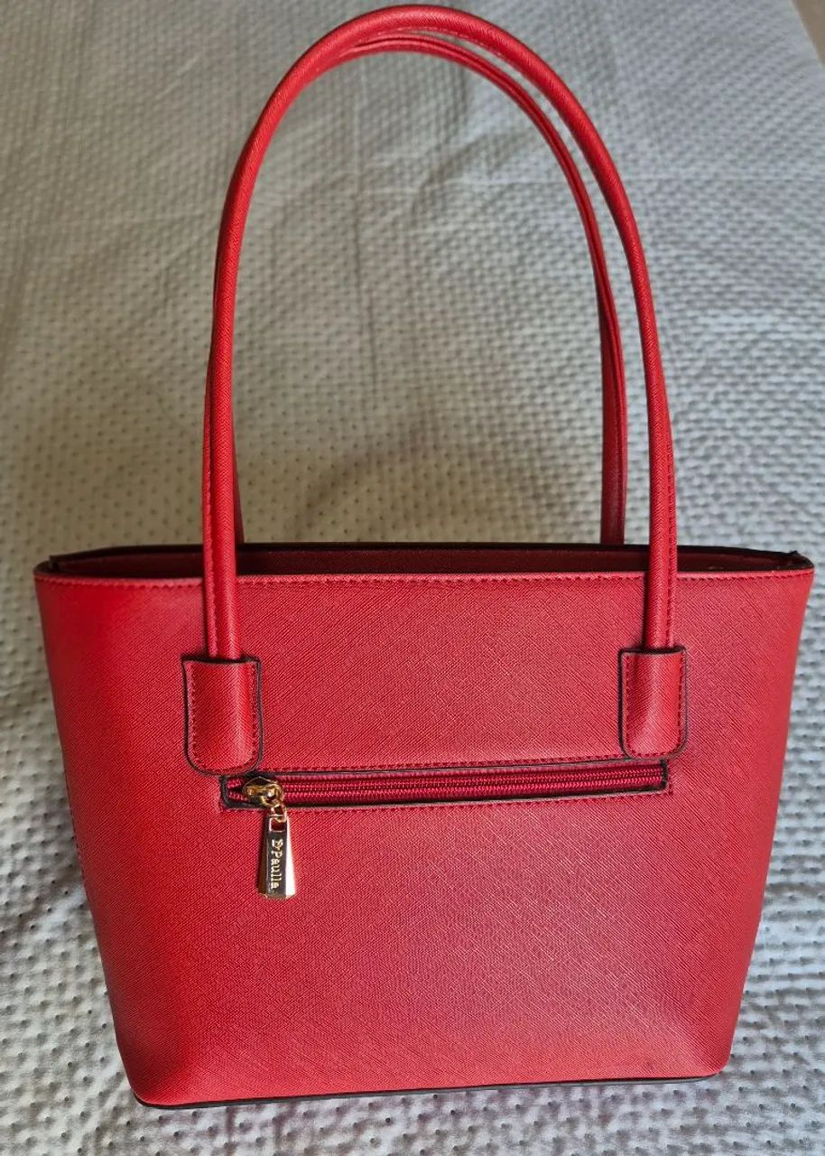 Bolsa de ombro D Paulla Vermelha - Foto 2