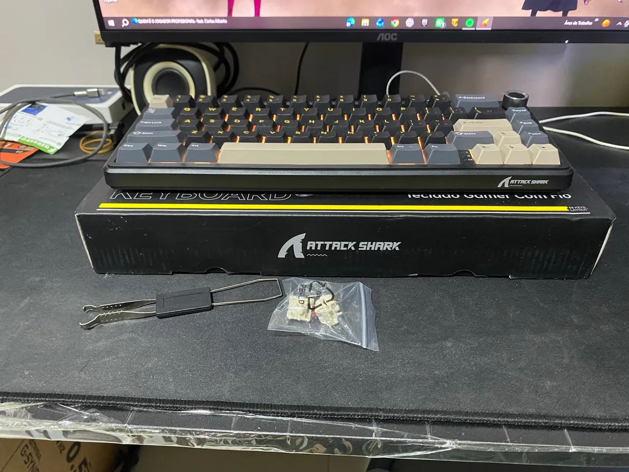 Teclado attack shark x66 - Foto 2