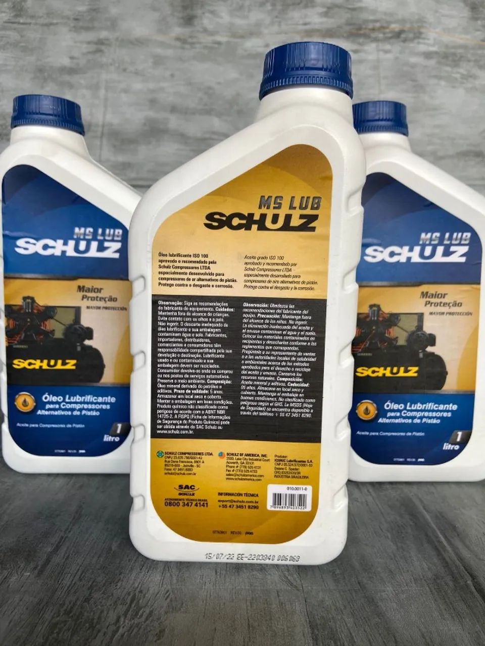 Óleo Lub Schulz - Lubrificante Para Compressor De Pistão  1L