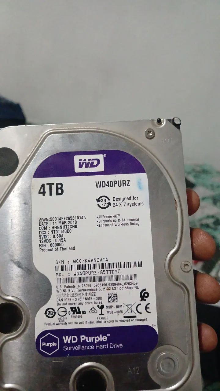 HD 4T WD PURPLE 