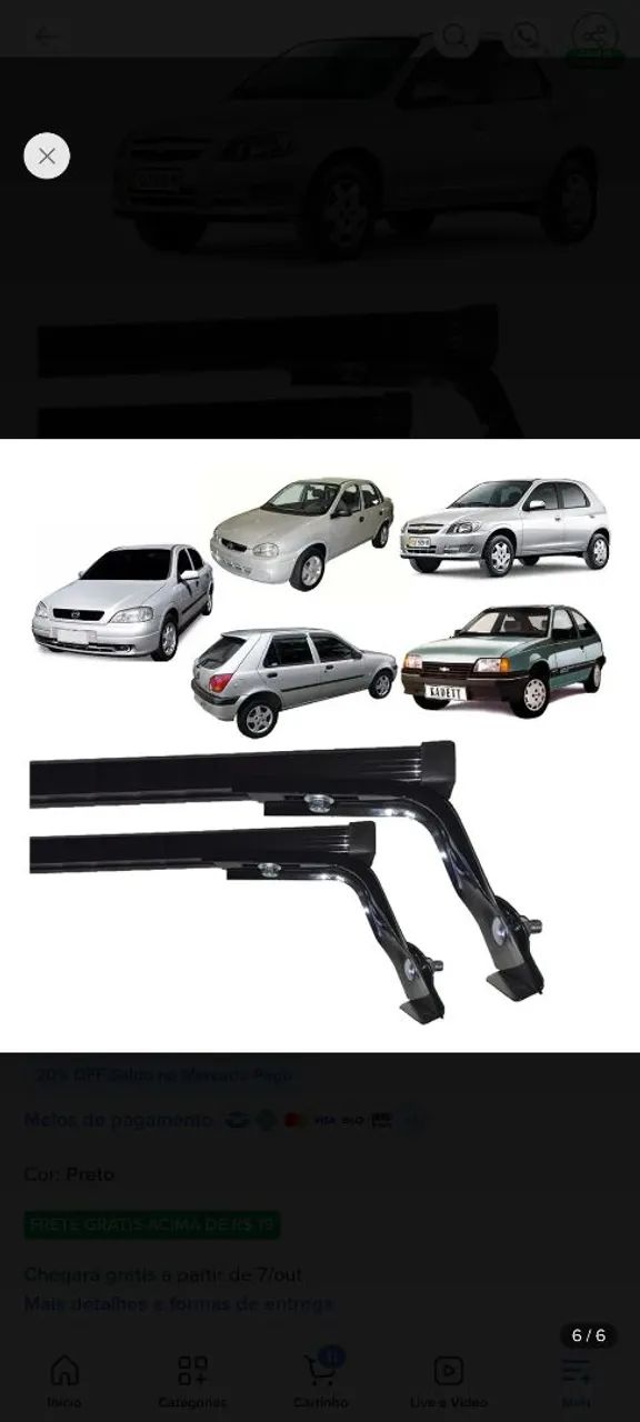 Rack De Teto Roca Gm/chevrolet - Foto 3